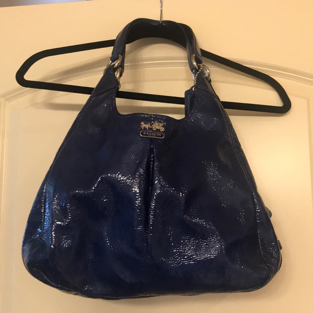 Coach purse royal blue